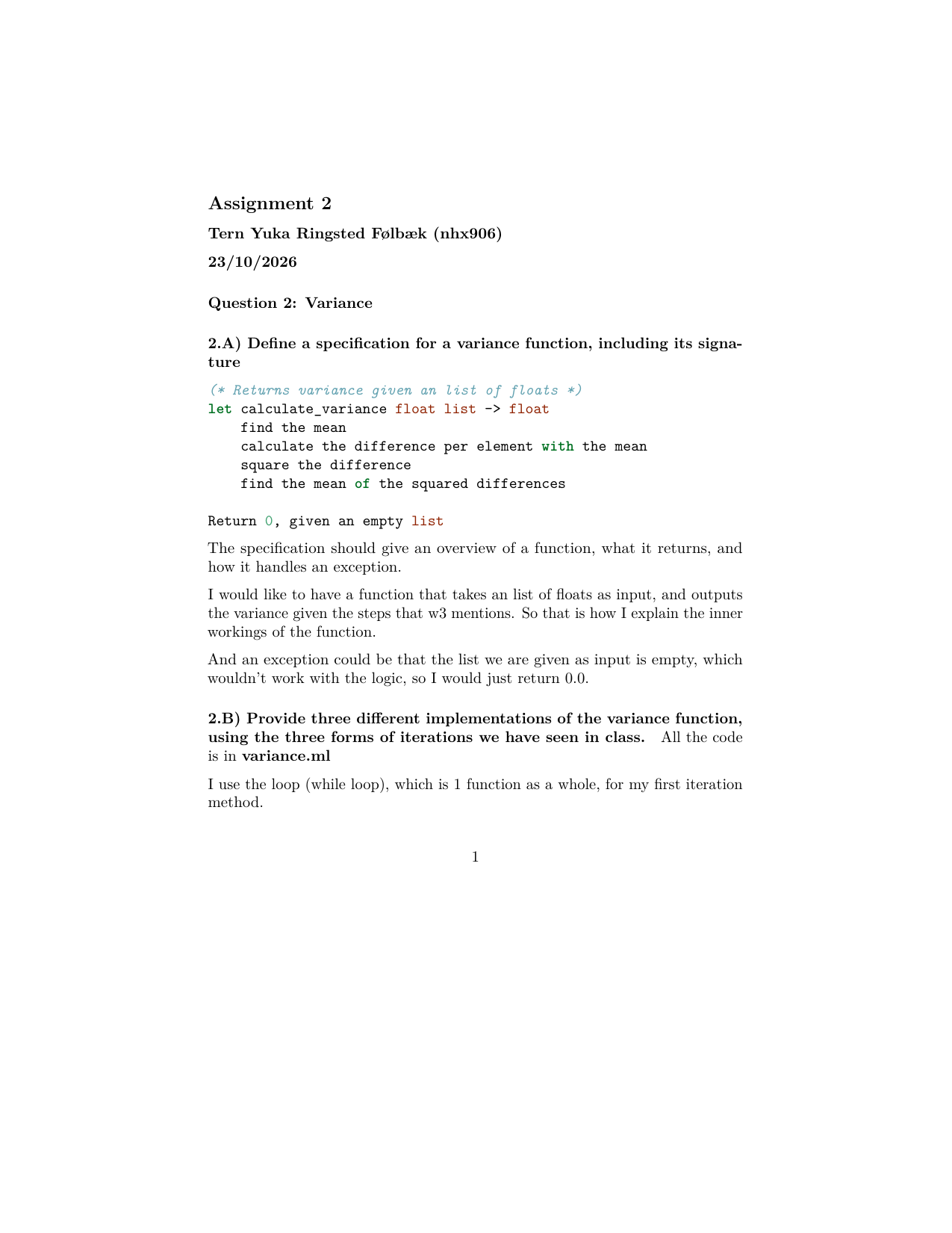 PoP assignment 2, page 1